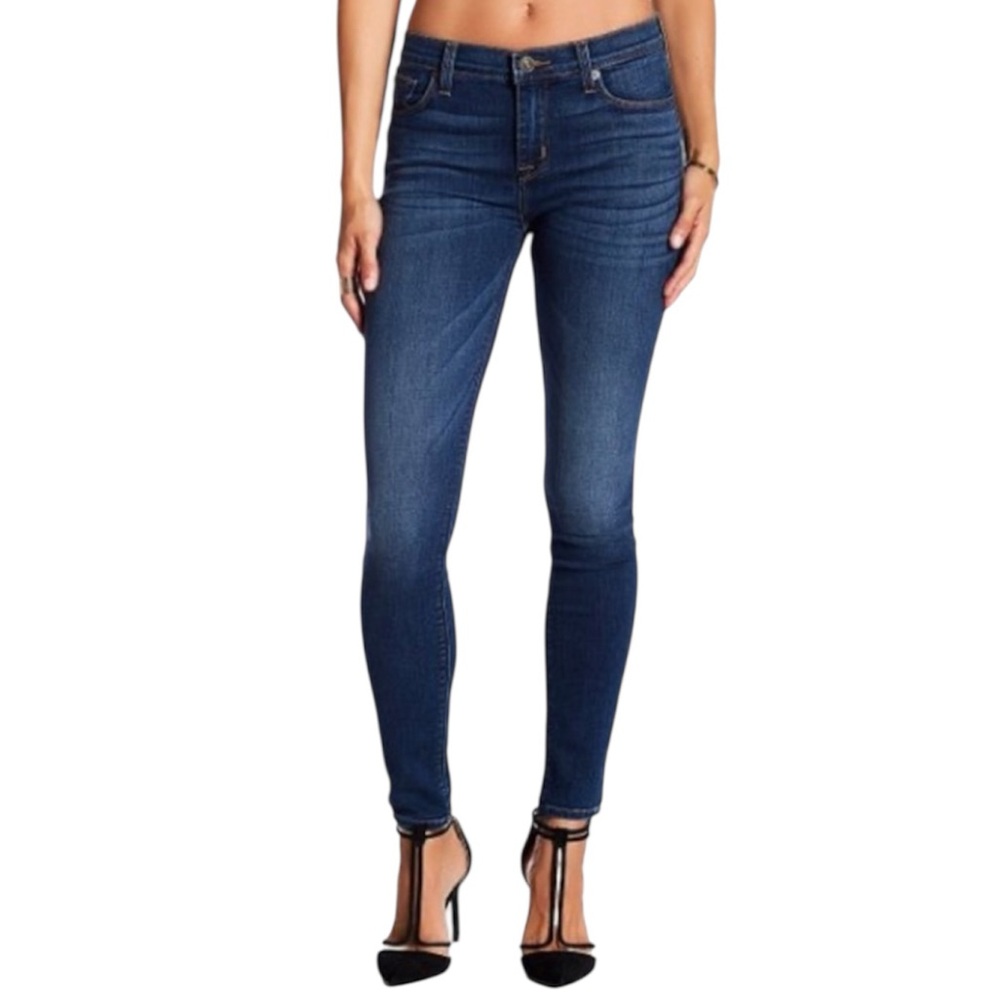 Hudson Jeans Dark Blue Mid-Rise Skinny Jeans Size 27